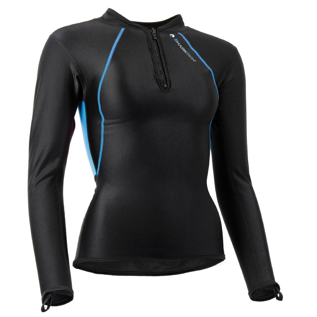 Sharkskin Chillproof Long Sleeve Chest Zip Top - Women's - How to Stay Warm Scuba Diving (Without a Thick Wetsuit)