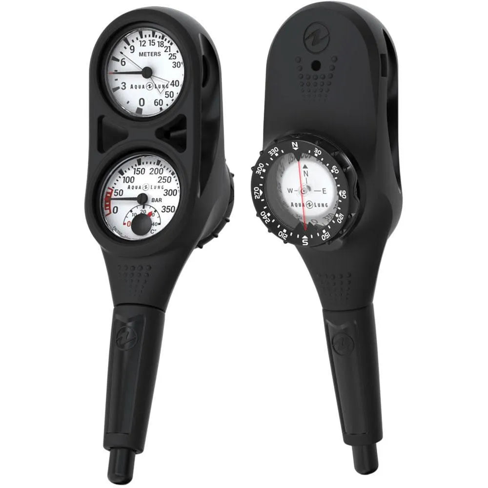 Aqualung Metric System 3 Elemments Depth/Pressure Gauge/Compass Console