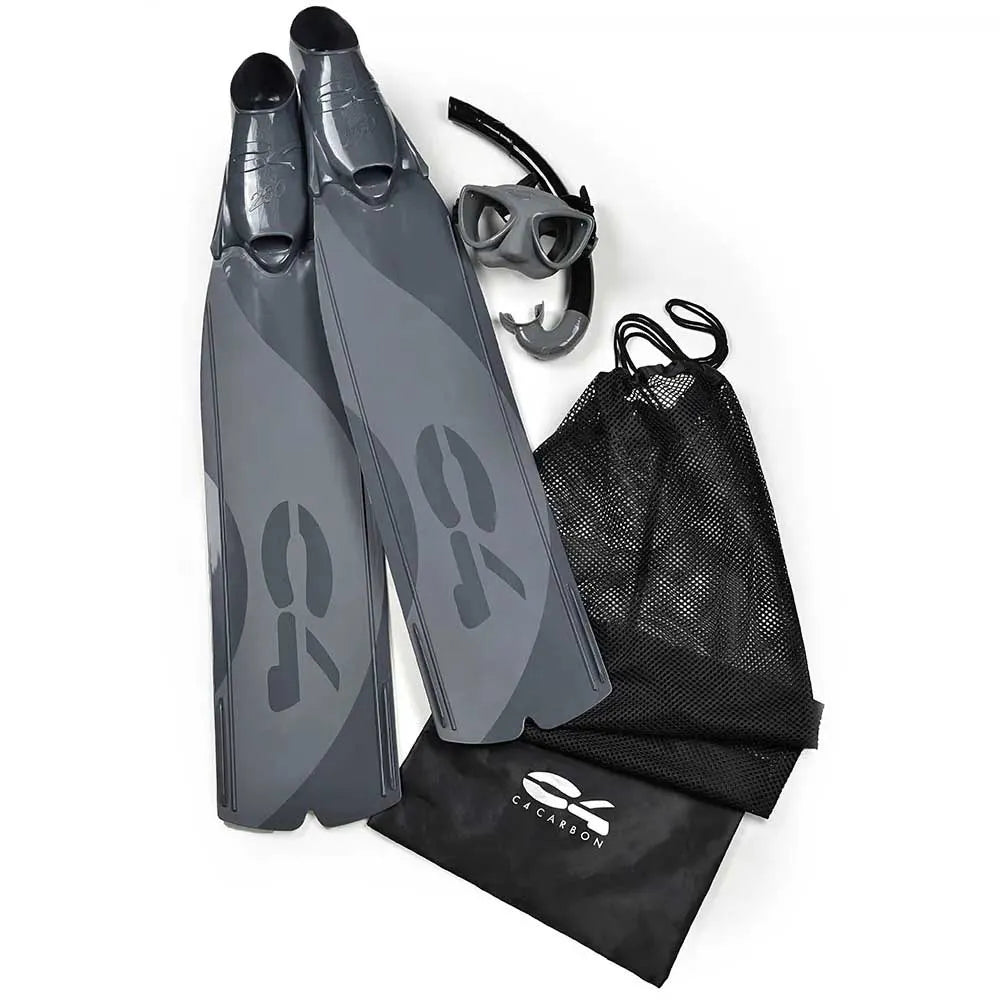 C4 Predator+Plasma XL+Mistral Soft+Mesh Bag spearfishing set