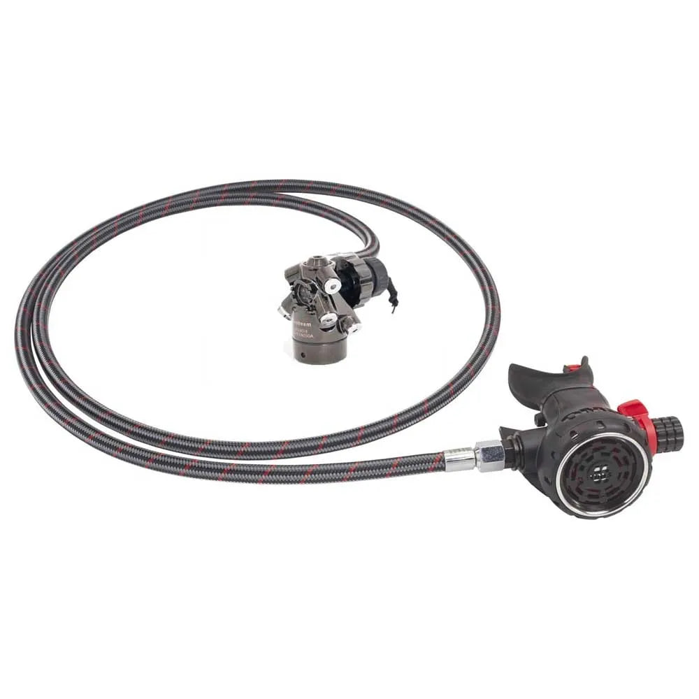 OMS Airstream Evoque DIN Miflex PVD diving regulator set 56 cm