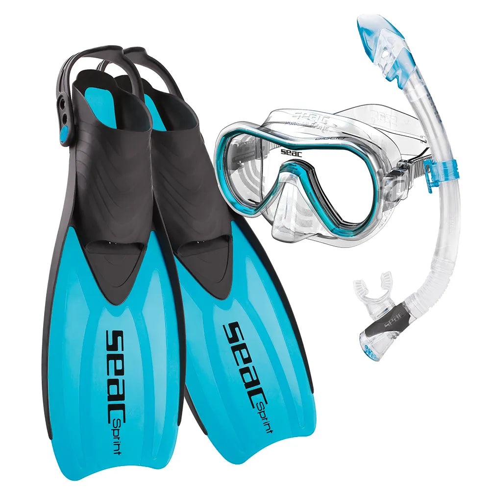 SEAC Tris Sprint Dry Junior snorkeling set